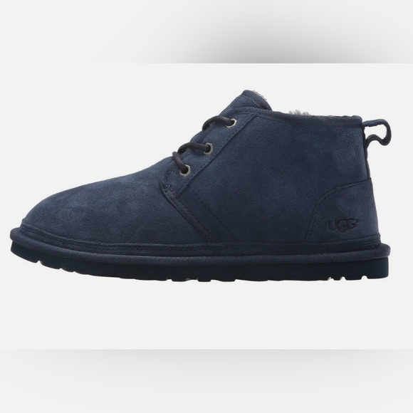 UGG MENS Neumel Navy Blue Suede Boots/shoes - Picture 3 of 4